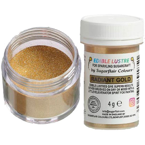 Sugarflair Edible Lustre Radiant Gold, 4g