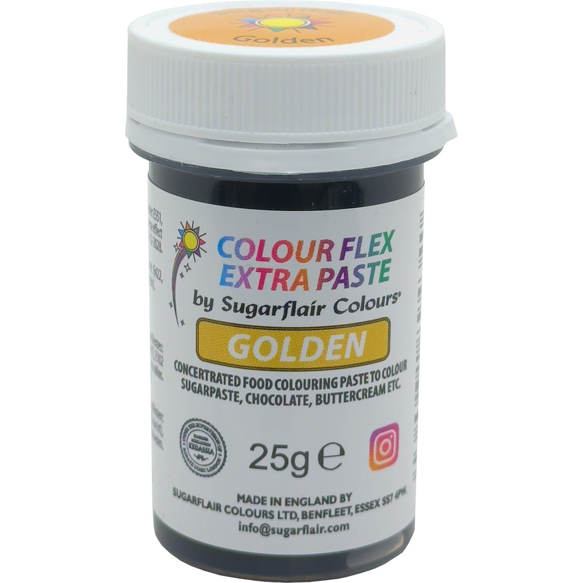 Sugarflair Colourflex Extra Paste Golden - 25g
