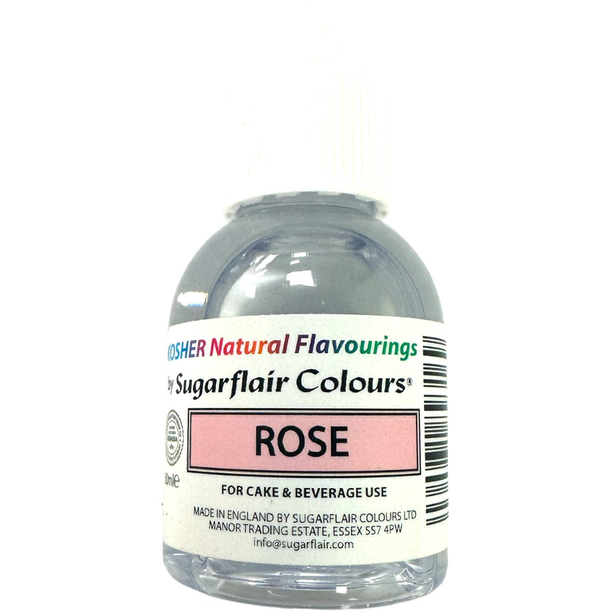 Sugarflair Kosher Natuurlijke Smaak Roos 30ml
