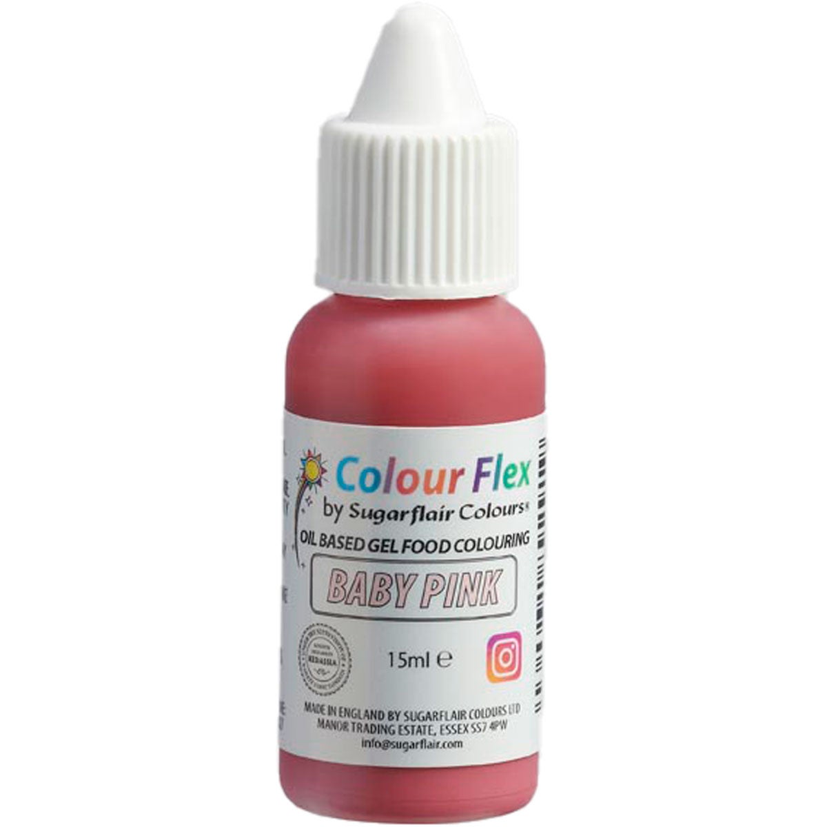 Sugarflair Colourflex Baby Roze 15ml