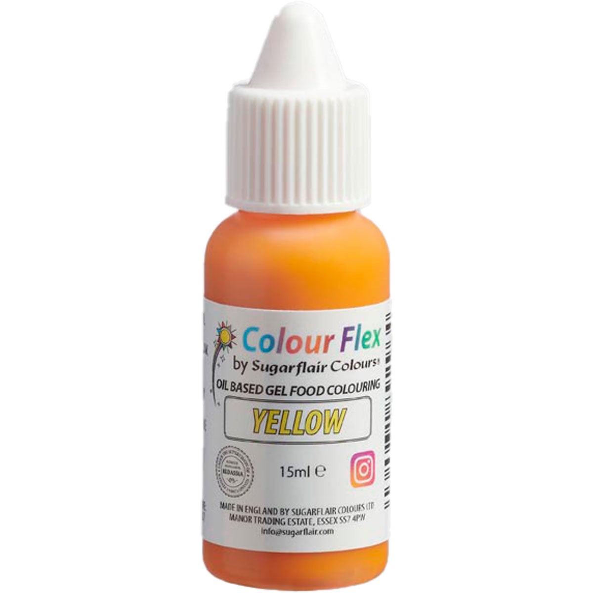 Sugarflair Colourflex Geel 15ml