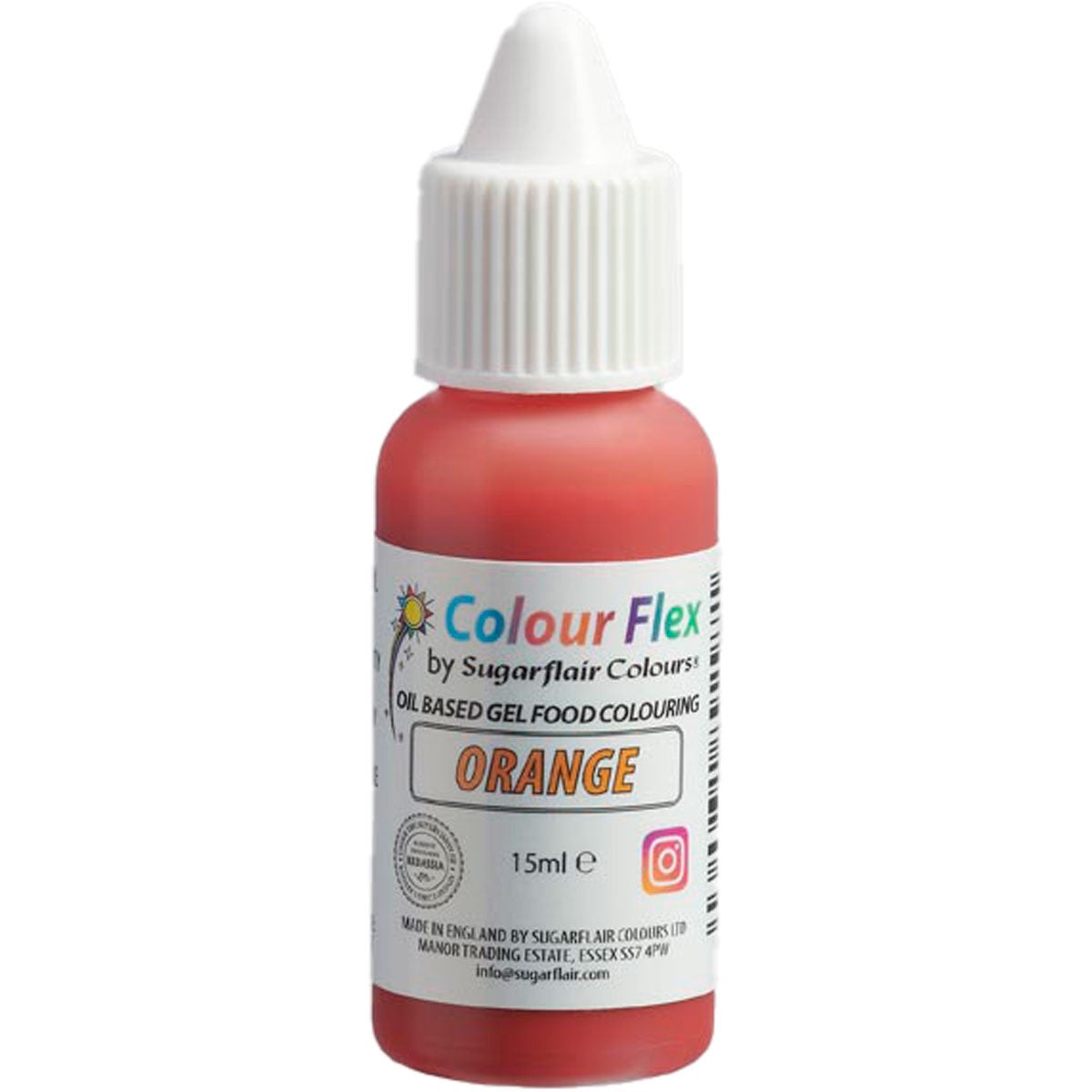 Sugarflair Colourflex Oranje 15ml