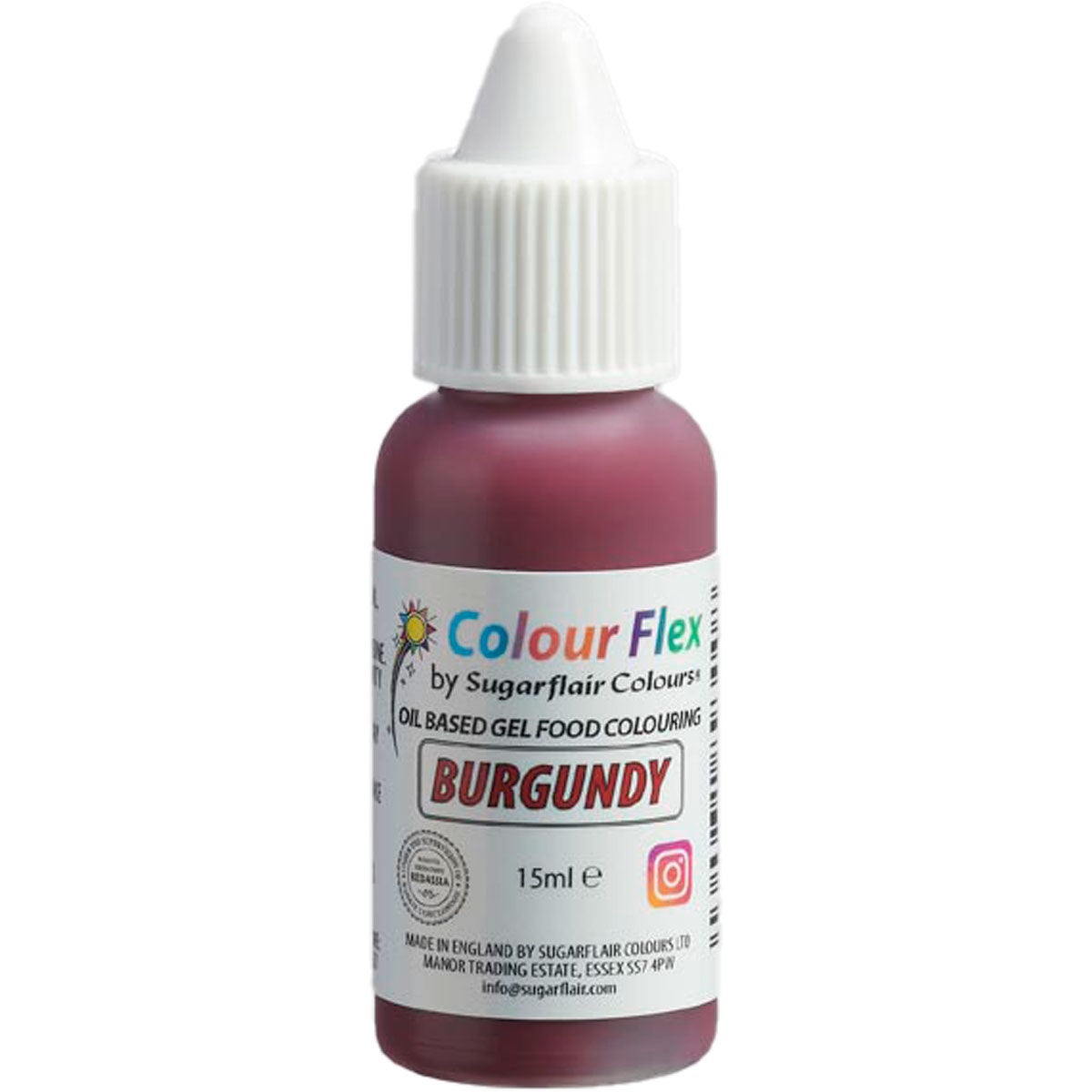 Sugarflair Colourflex Burgundy 15ml