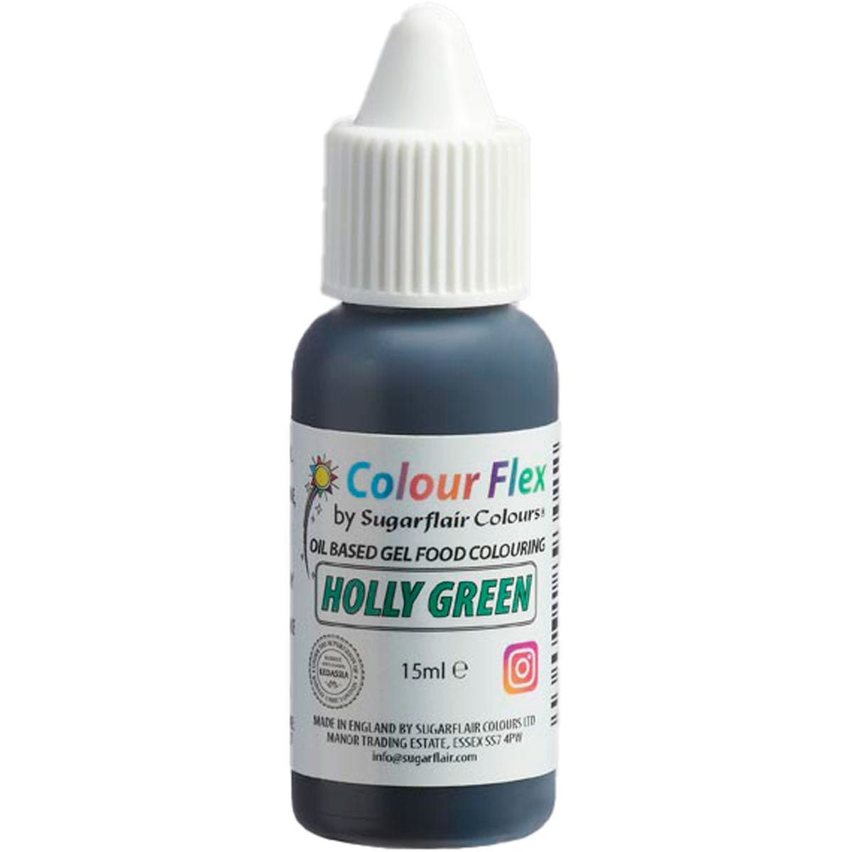 Sugarflair Colourflex Holly Groen 15ml