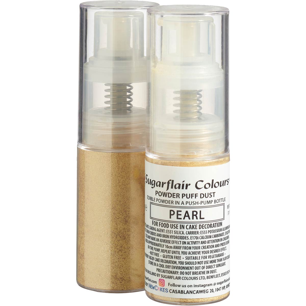 Sugarflair Pump Spray Powder Puff Dust -Parel-