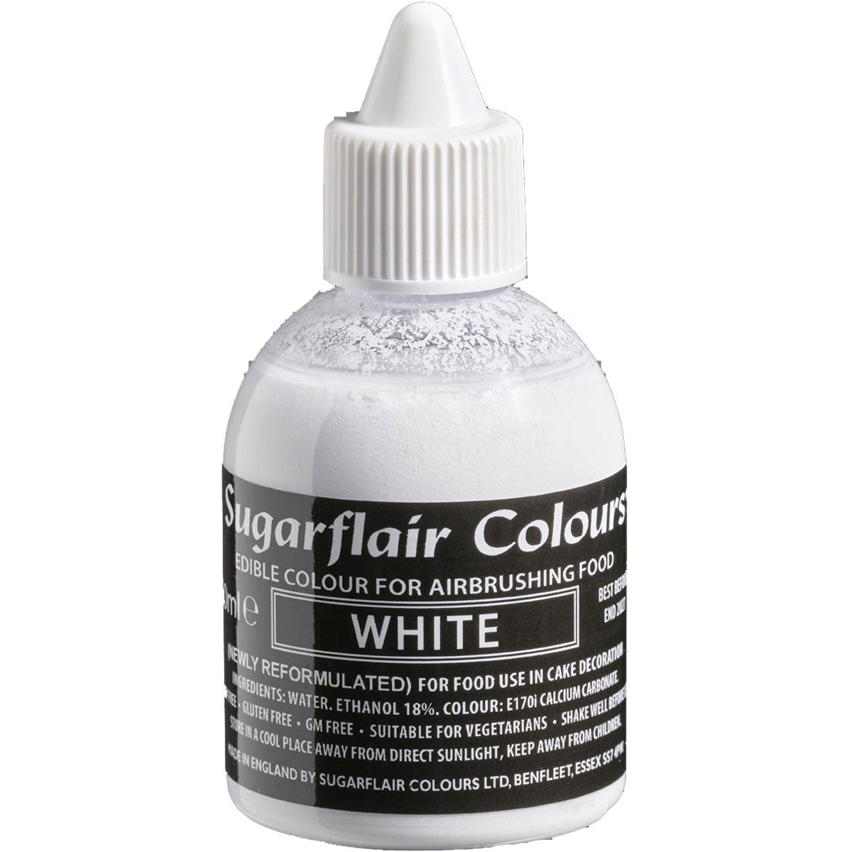 Sugarflair Airbrush Kleurstof Wit 60ml