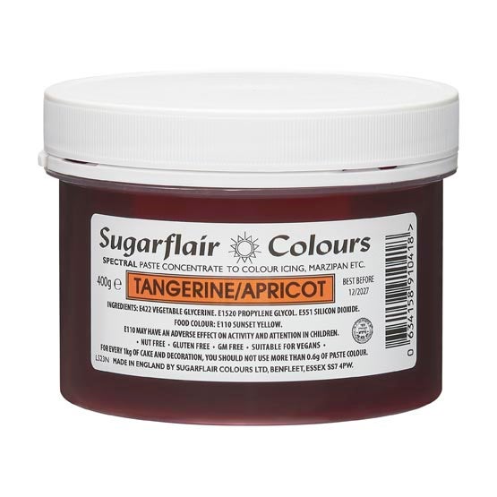 Sugarflair Paste Colour TANGERINE 400g