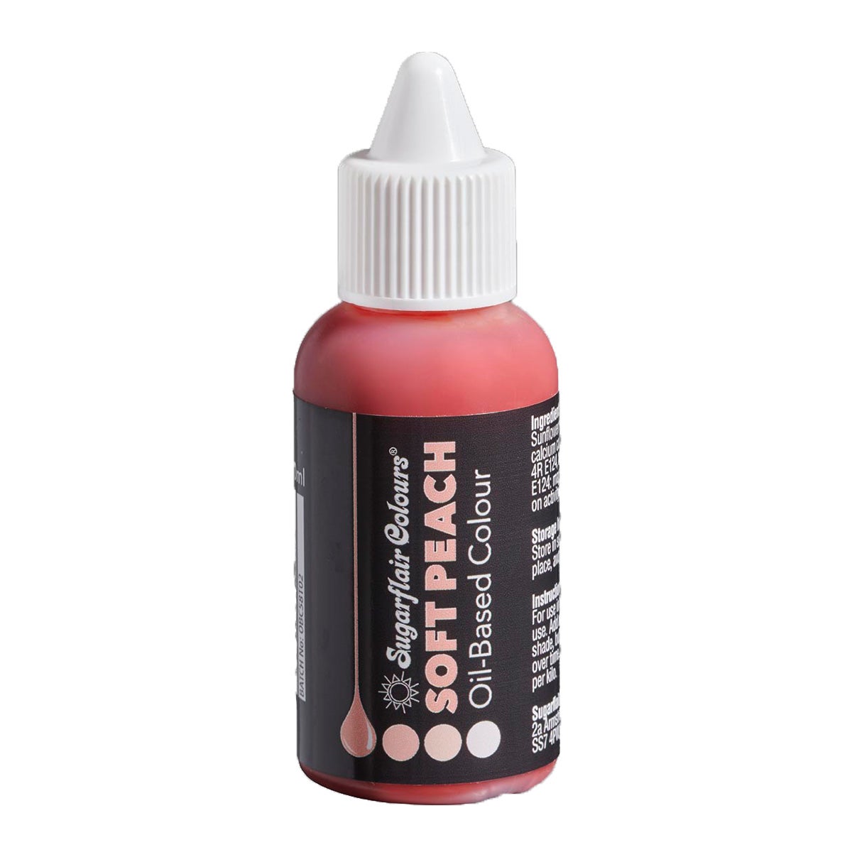 Sugarflair Kleurstof op Oliebasis - Perzik - 30 ml