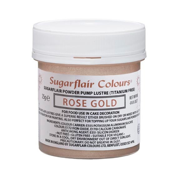Sugarflair Pump Refill -Rose Gold- E171 Free 25g