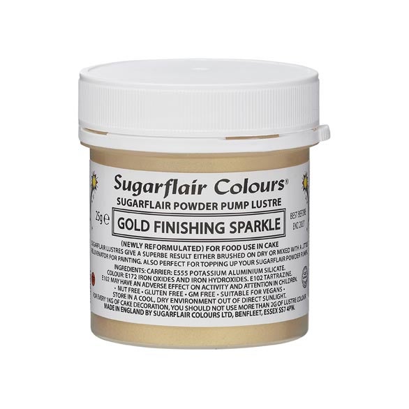 Sugarflair Pomp Spray Navulling Goud Finishing 25g