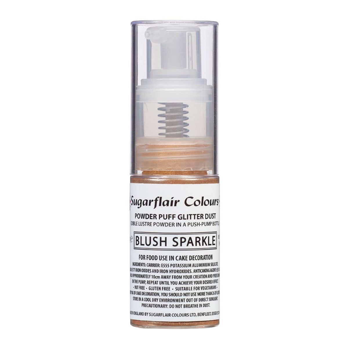 Sugarflair Powder Pump - Blush Sparkle - 10g
