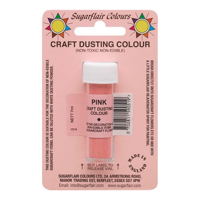 Sugarflair Craft Dusting Colour Pink 7g