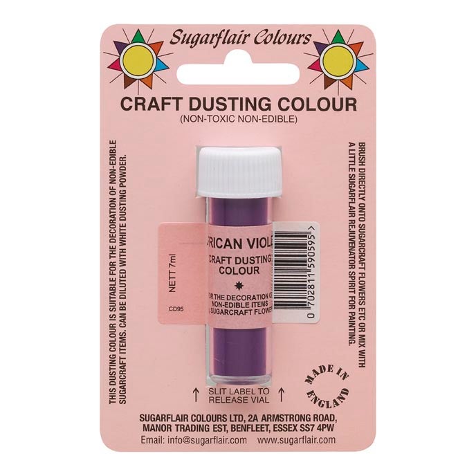 Sugarflair Craft Dusting Colour African Violet 7g