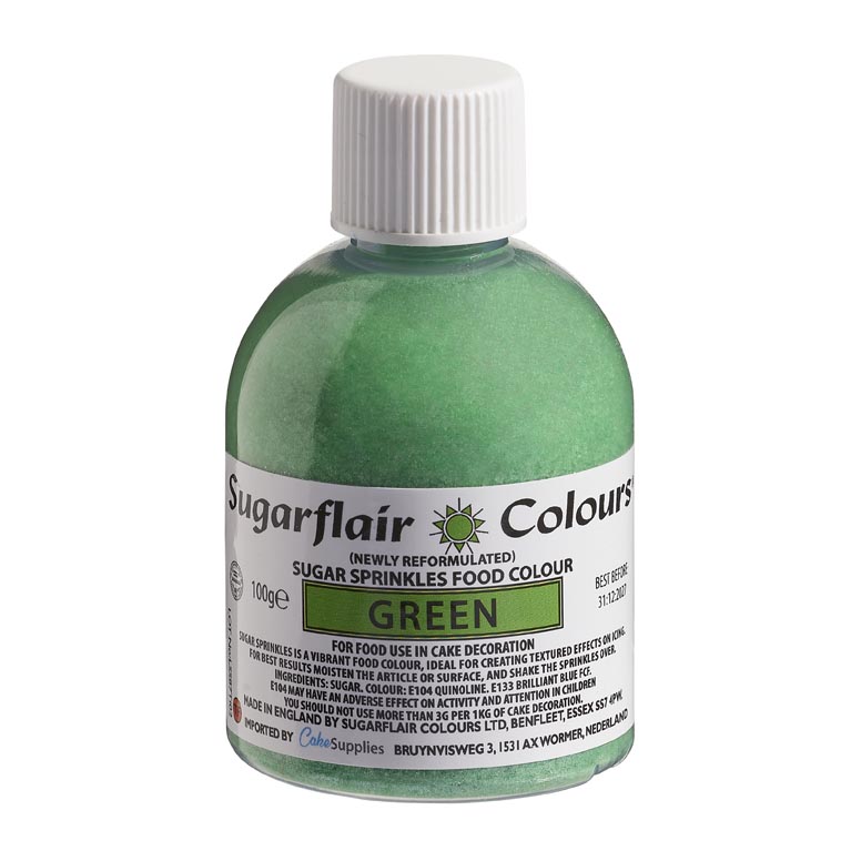 Sugarflair Sugar Sprinkles -Green- 100g