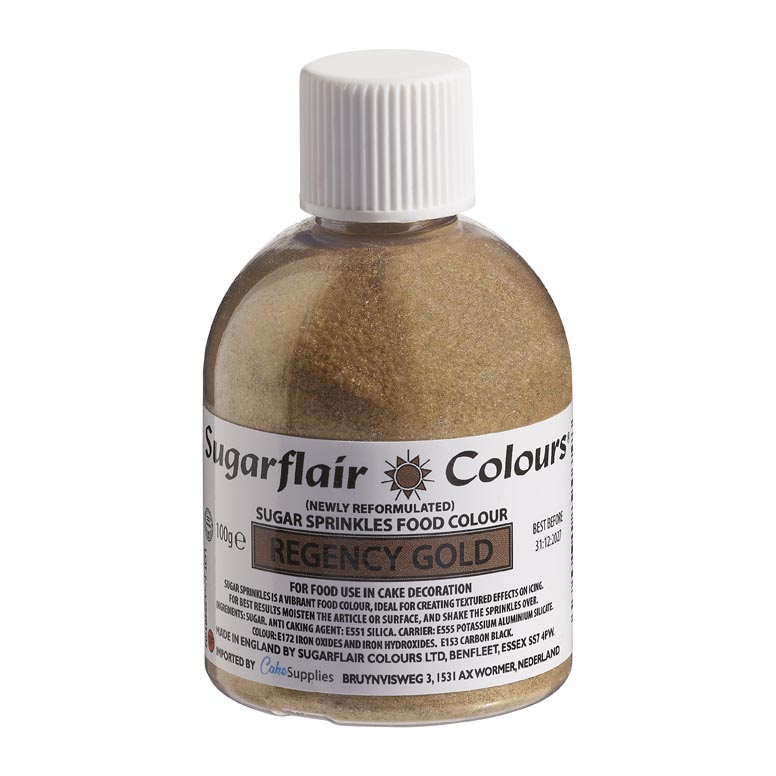Sugarflair Sugar Sprinkles -Regency Gold- 100g