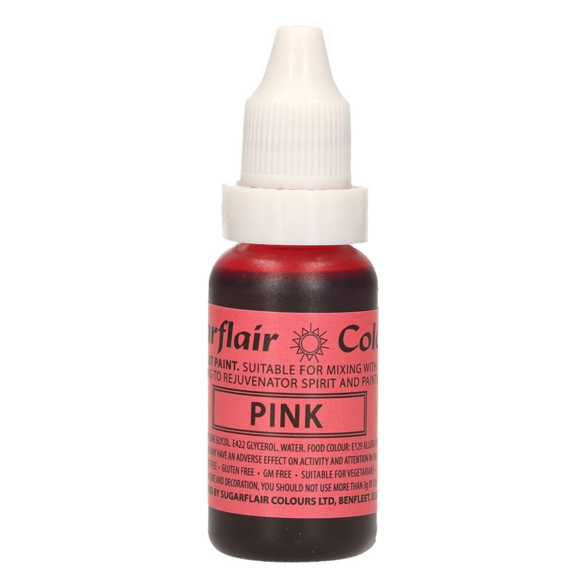 Sugarflair Edible Droplet Paint -Pink- 14ml