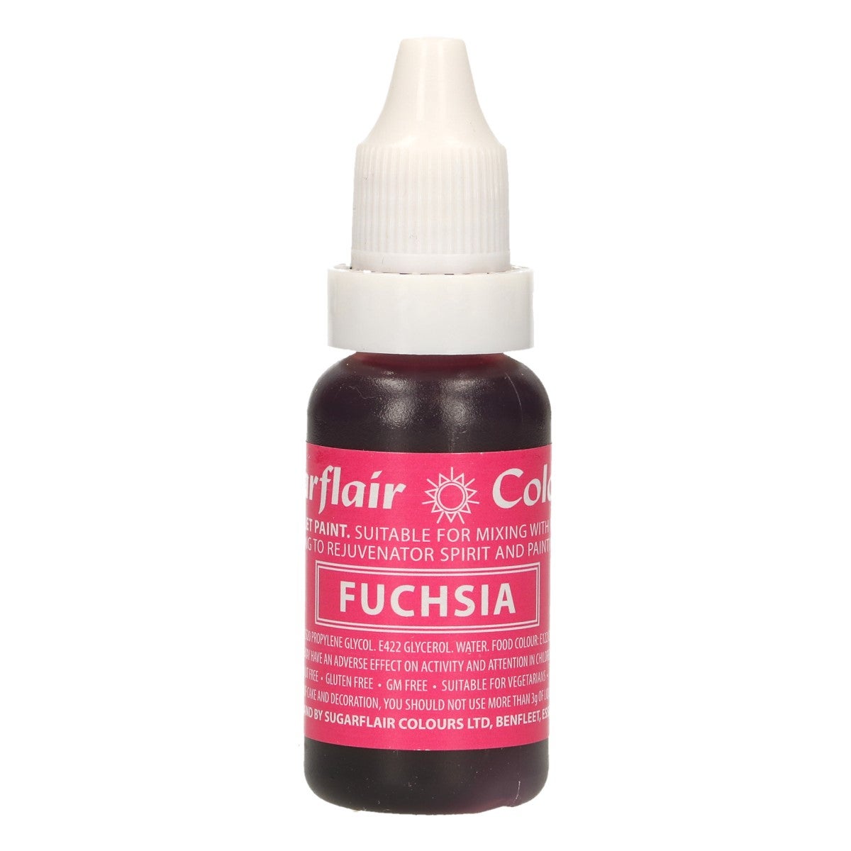 Sugarflair Edible Droplet Paint -Fuchsia- 14ml