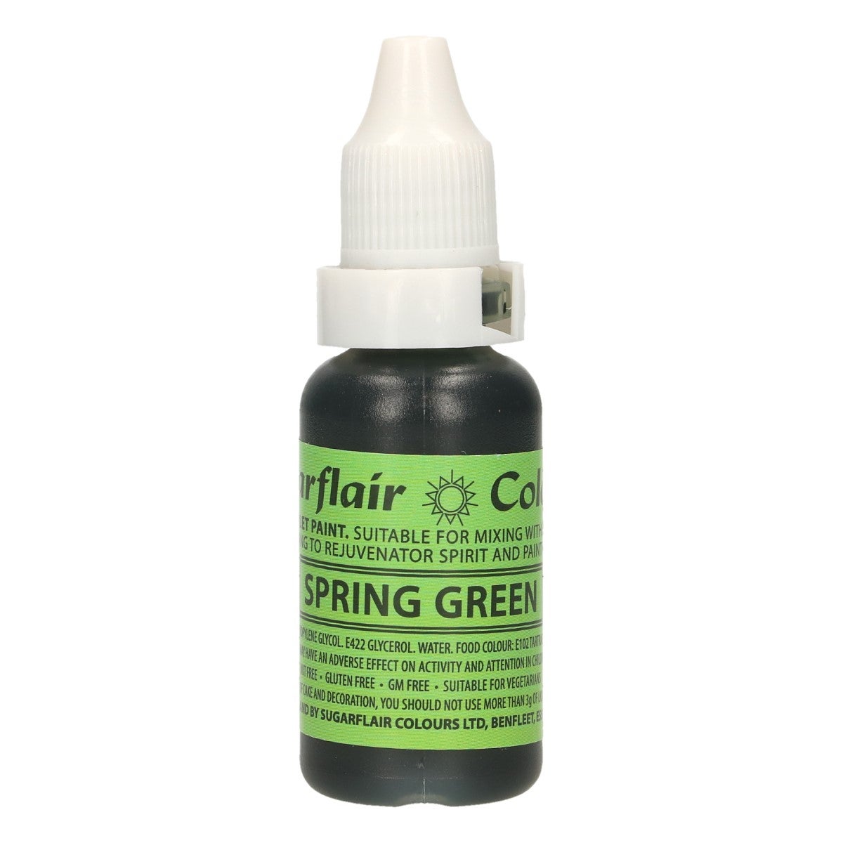 Sugarflair Edible Droplet Paint -Spring Green- 14ml