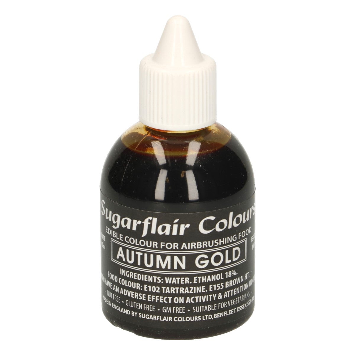 Sugarflair Airbrush Colouring -Autumn Gold- 60ml