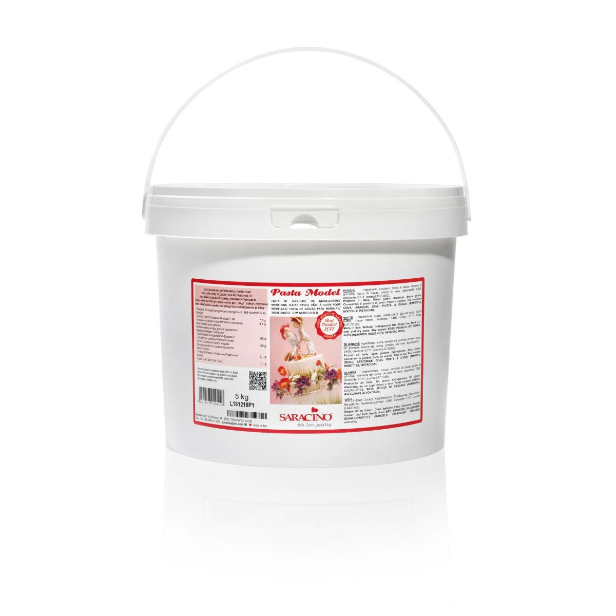 Saracino Model Paste - Wit 5 kg