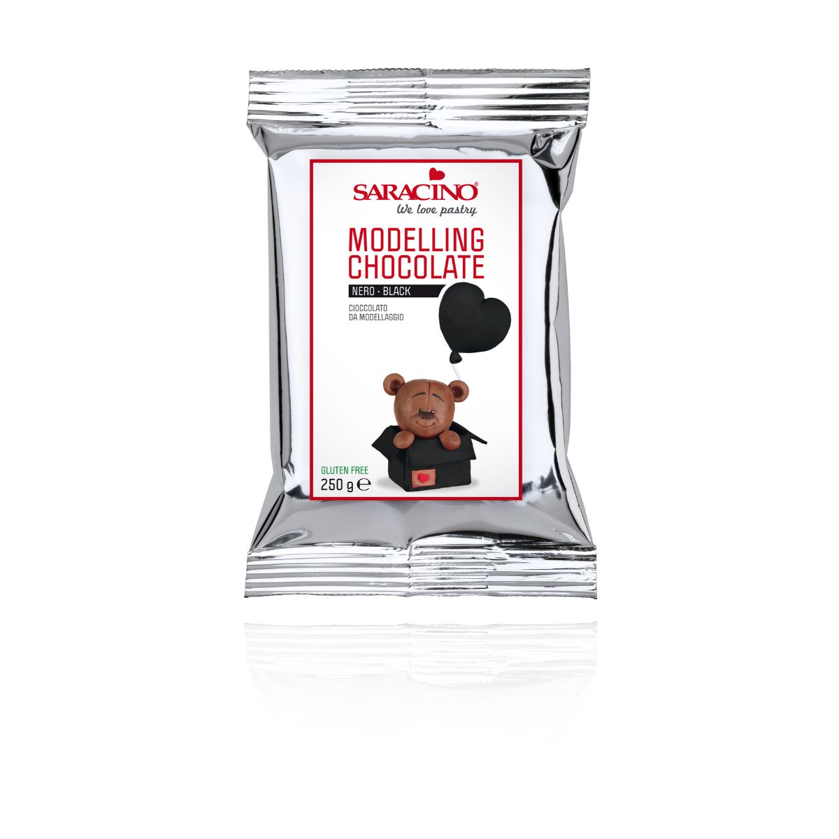 Saracino Modelleerchocolade - Zwart 250g
