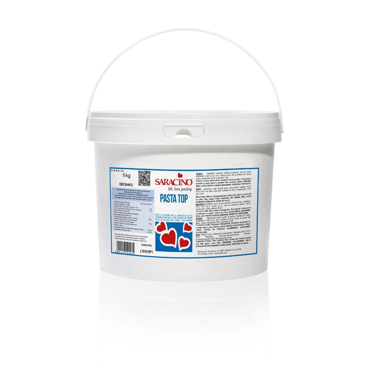 Saracino Top Fondant - Wit 5 kg