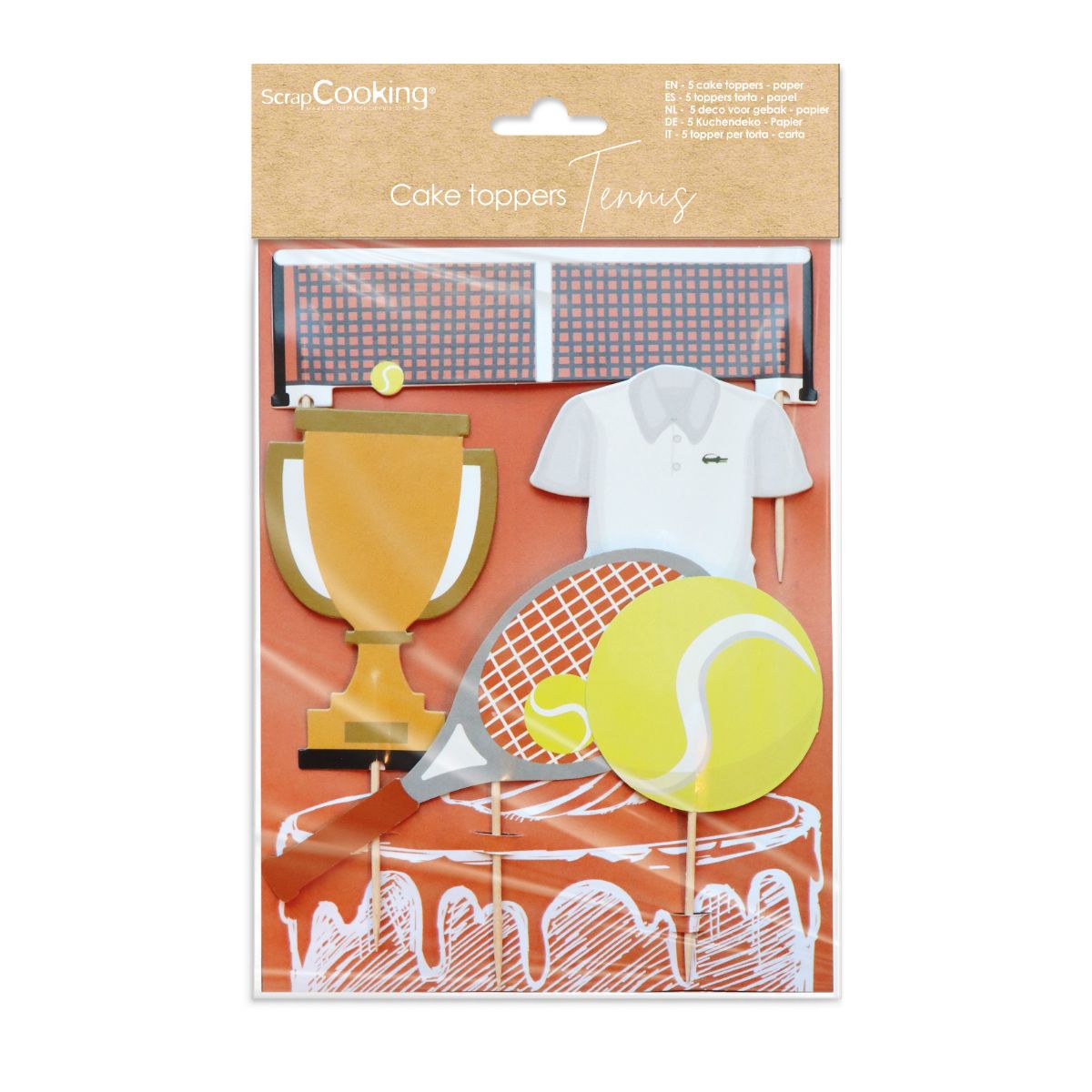Scrapcooking Cakes Accessories Tennis