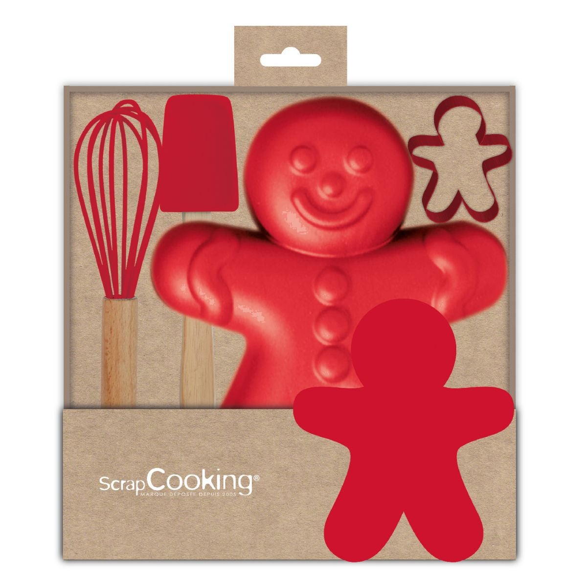 Scrapcooking Bakvormen set - Gingerman Set/4