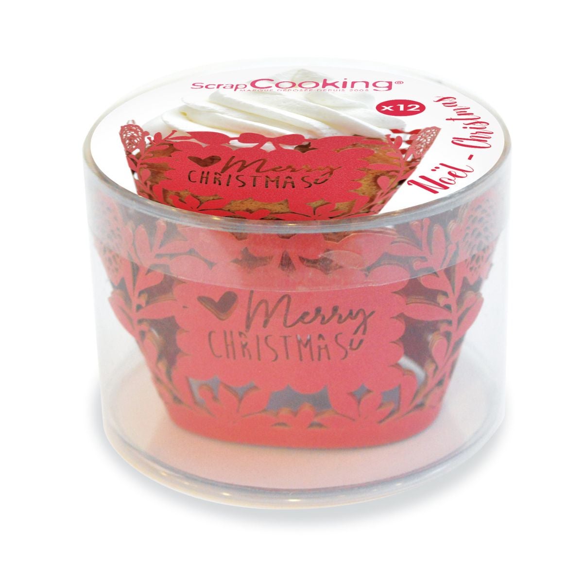 Scrapcooking Cupcakevormpjes - Kerstmis pk/12