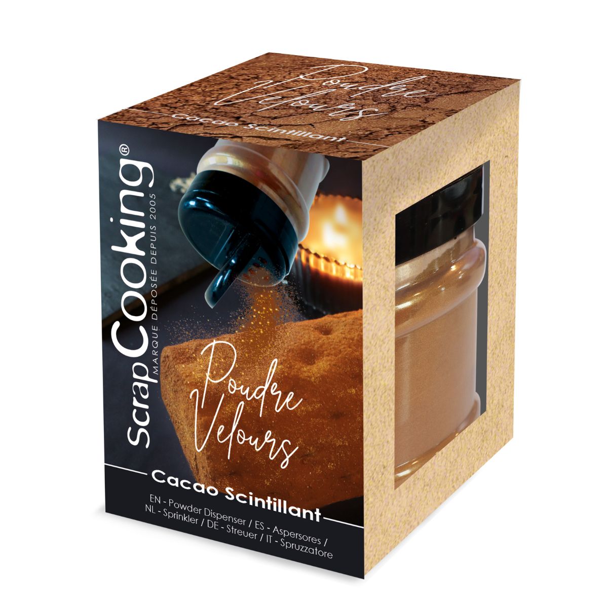 Scrapcooking Cacaopoeder Fluweel Glinster