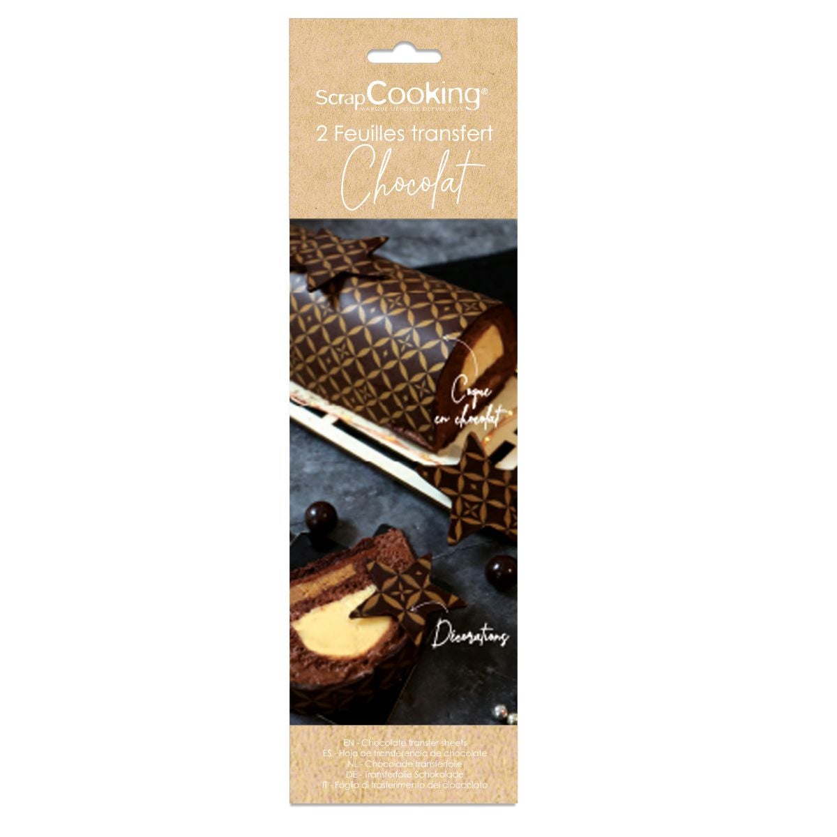 Scrapcooking Chocolade Transferfolie pk/2 - Couture