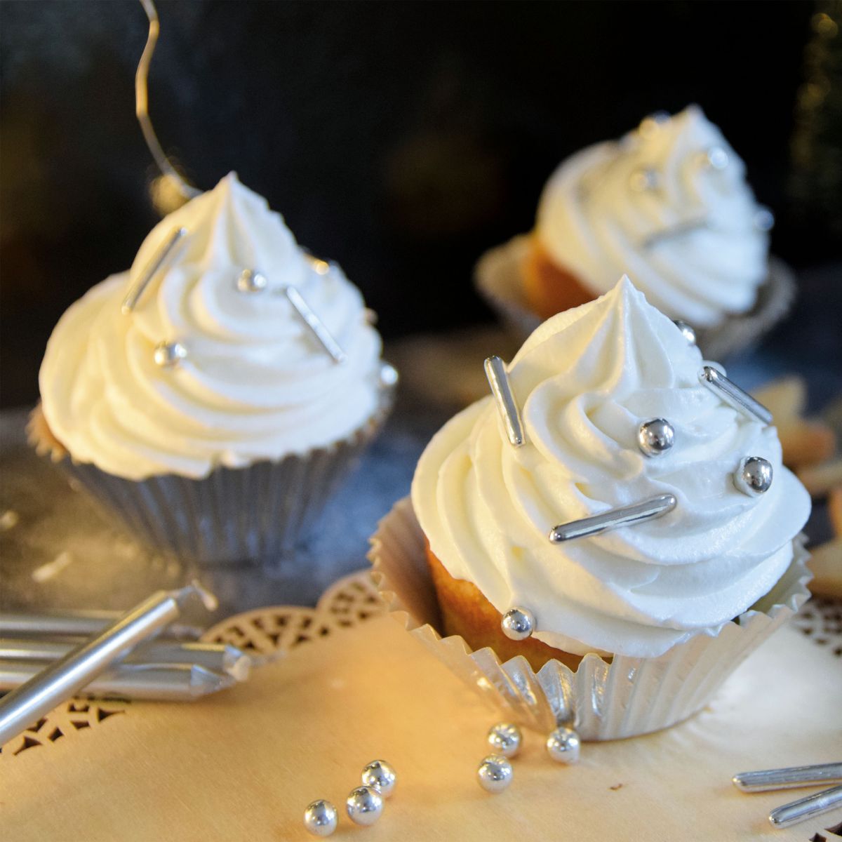 Scrapcooking Bakvormpjes - Zilver pk/48