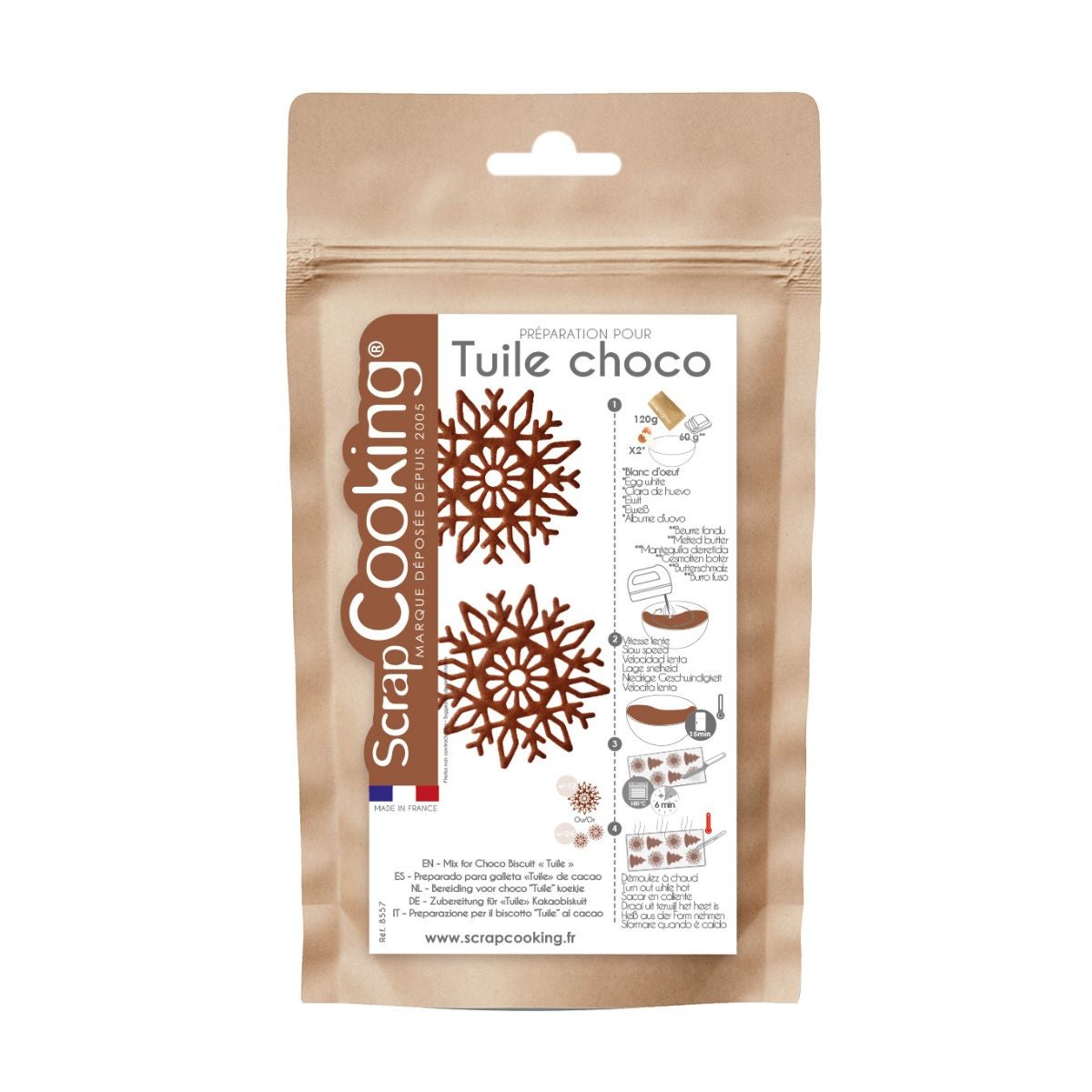 ScrapCooking Mix voor Tuile Chocolade 120 g