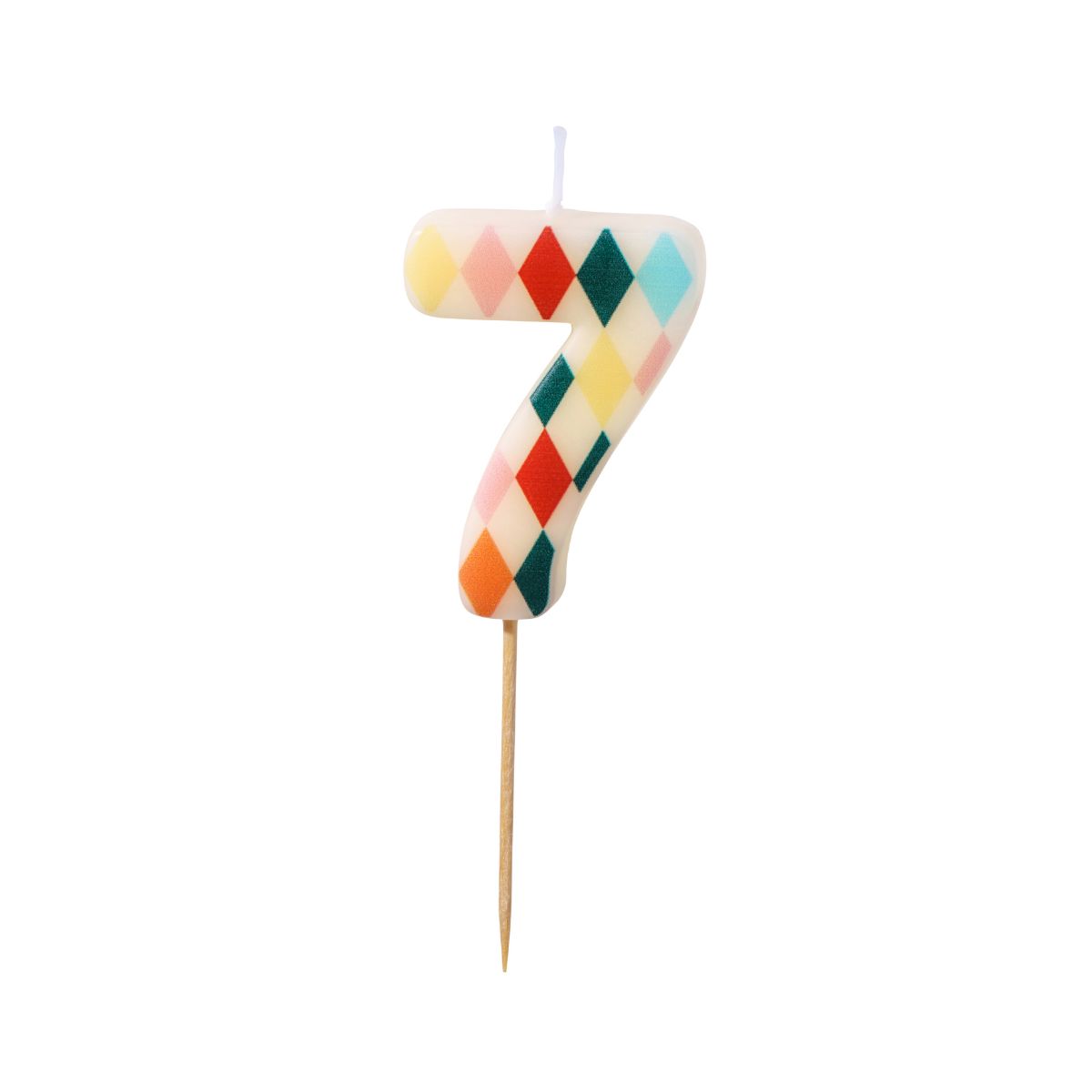 PartyDeco Cijferkaars 7 Ruit 5,5 cm