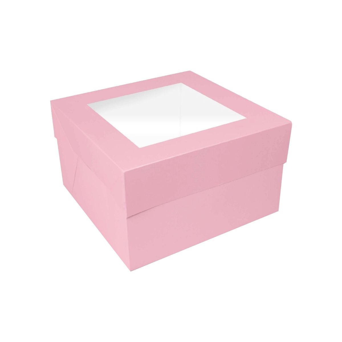Simply Making Taartdoos Venster Lichtroze 25 x 25 x 15 cm
