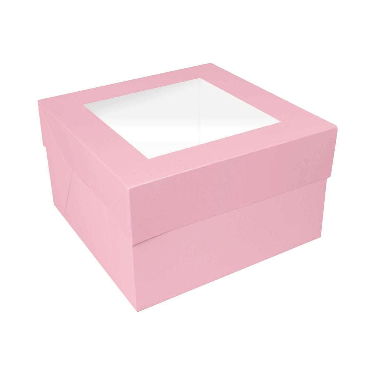 Simply Making Taartdoos Venster Lichtroze 35 x 35 x 15 cm