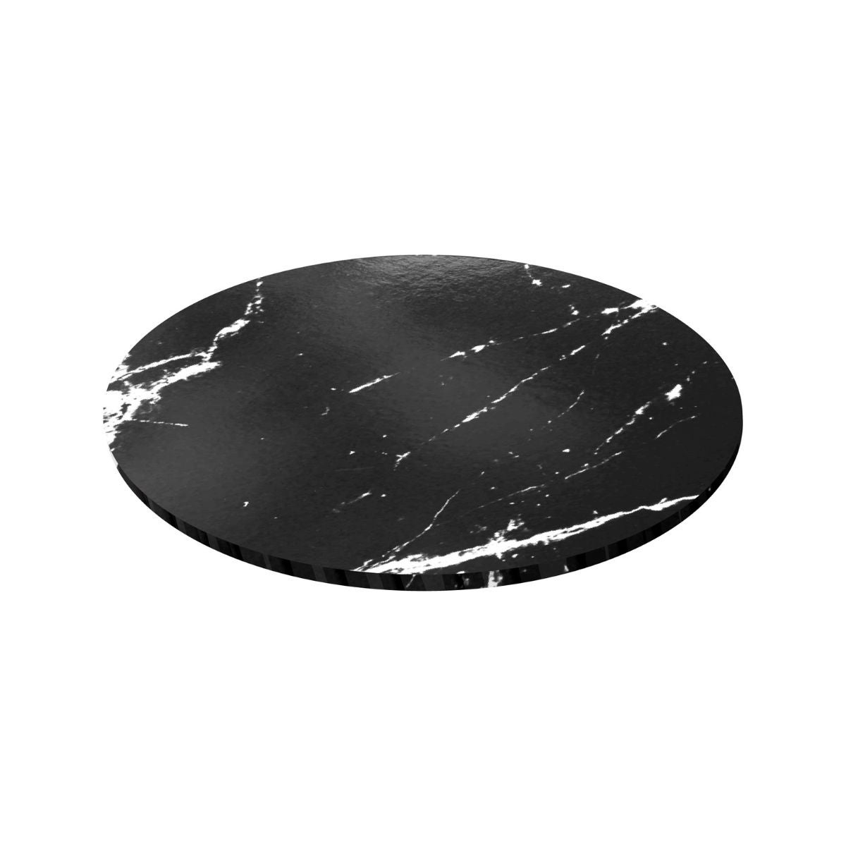 Simply Making Matt Masonite Board Rond Zwart Marmer 30 cm