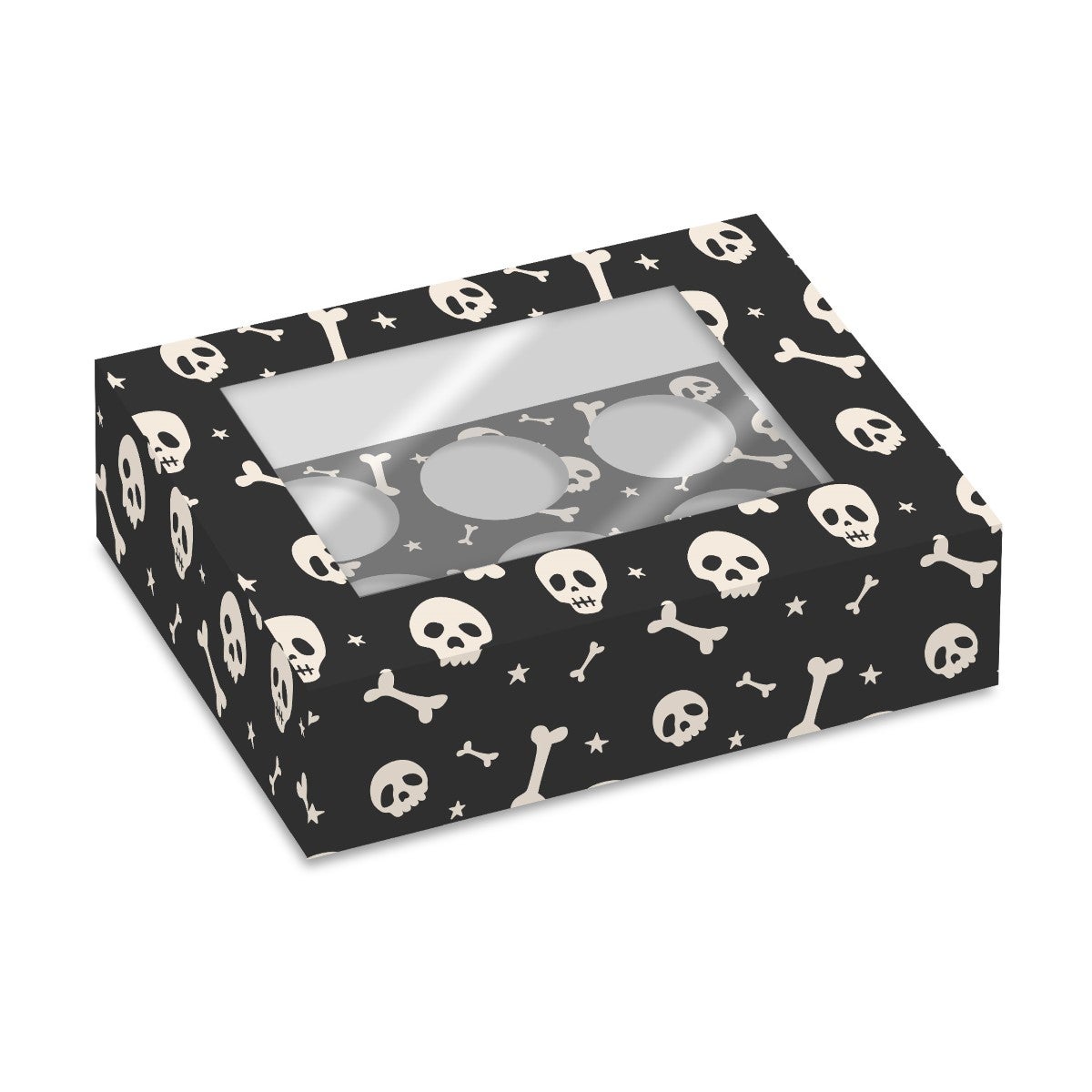 Simply Making Cupcake Box 6 - pk/2 - Halloween Skelet