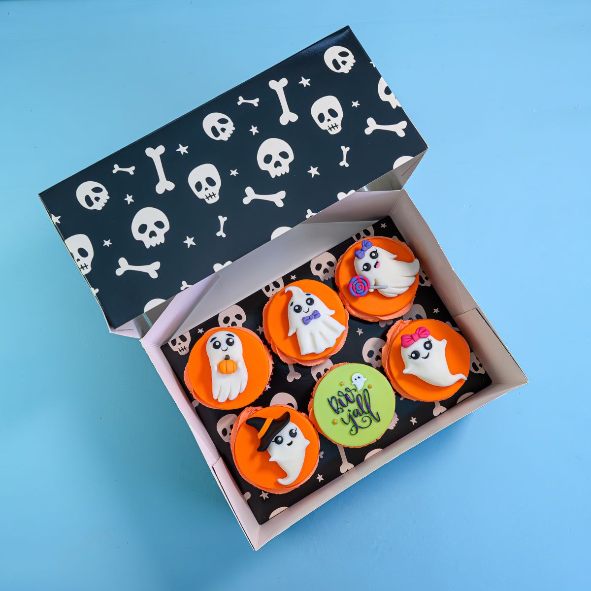 Simply Making Cupcake Box 6 - pk/2 - Halloween Skelet