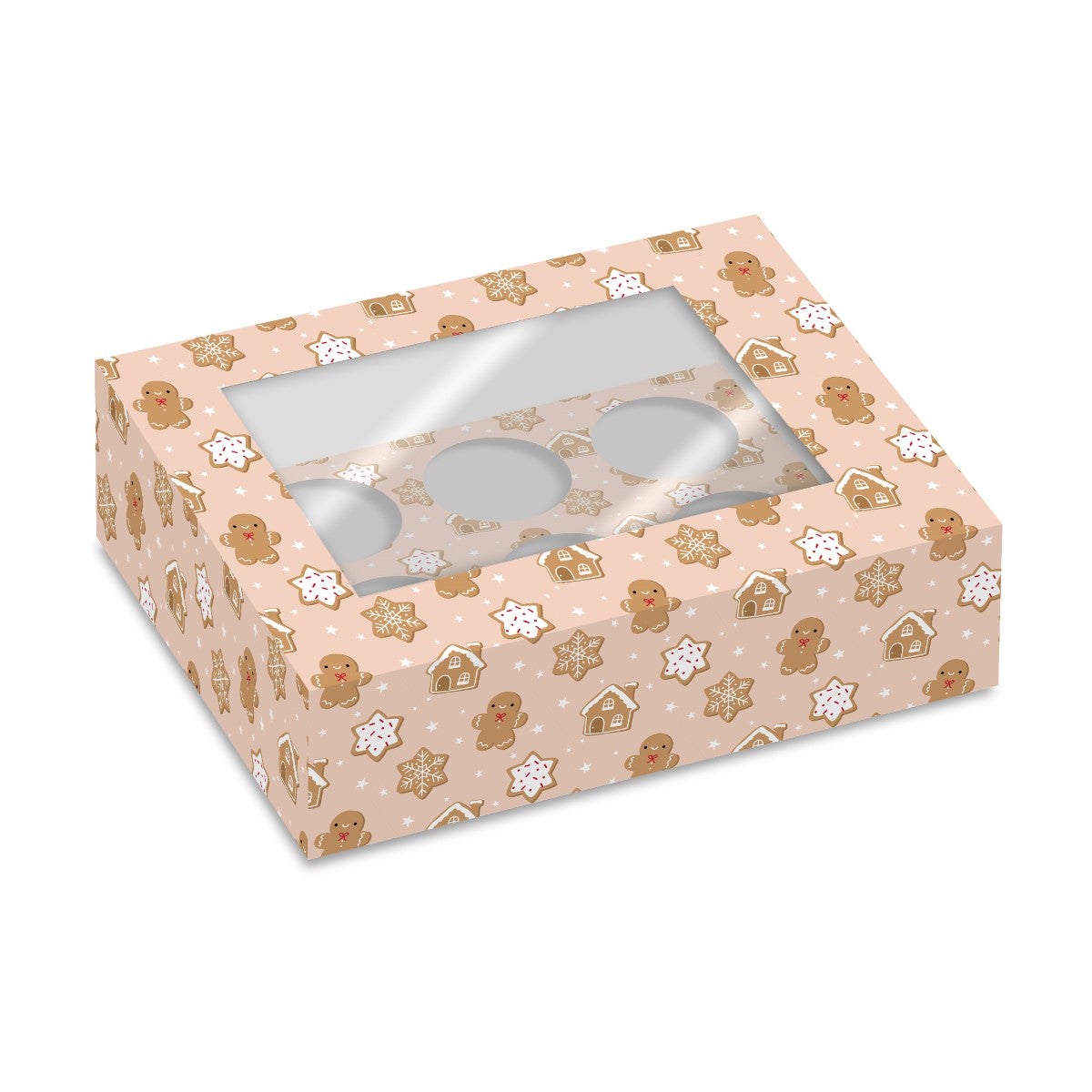 Simply Making Cupcake Box 6 - pk/2 - Peperkoek