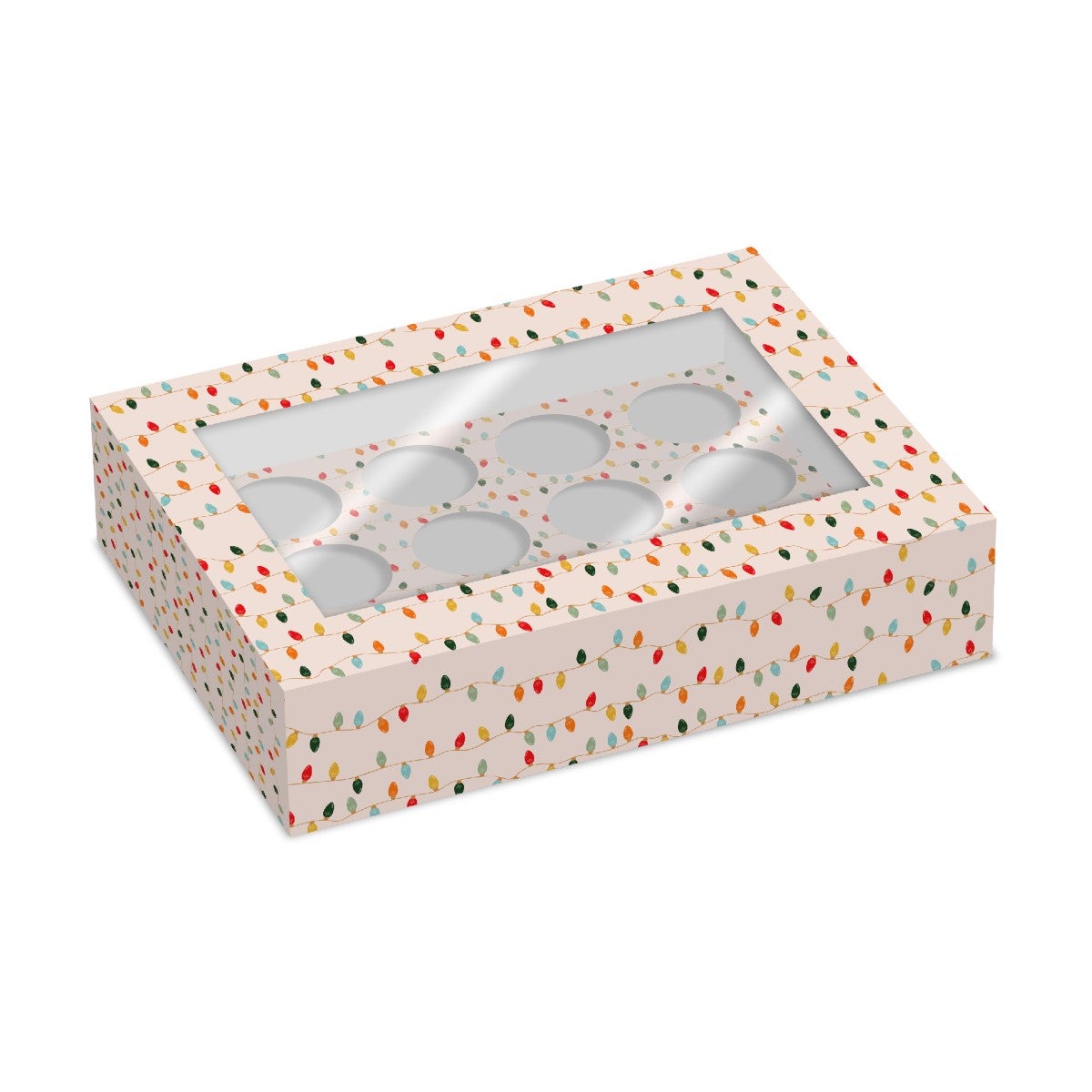 Simply Making Cupcake Box 12- pk/2 - Kerstlichtjes