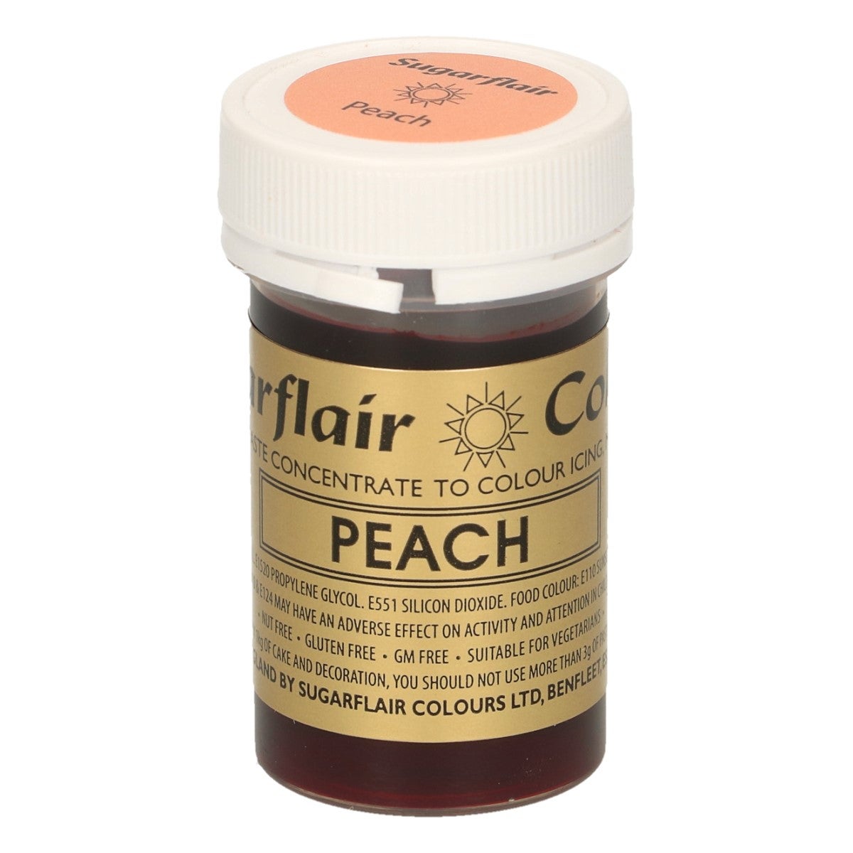 Sugarflair Paste Colour PEACH 25g