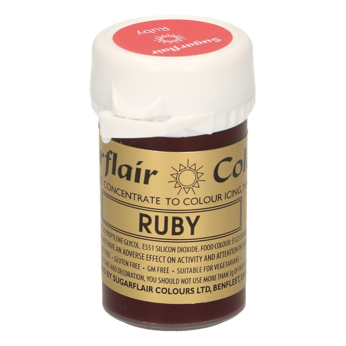 Sugarflair Paste Colour RUBY 25g