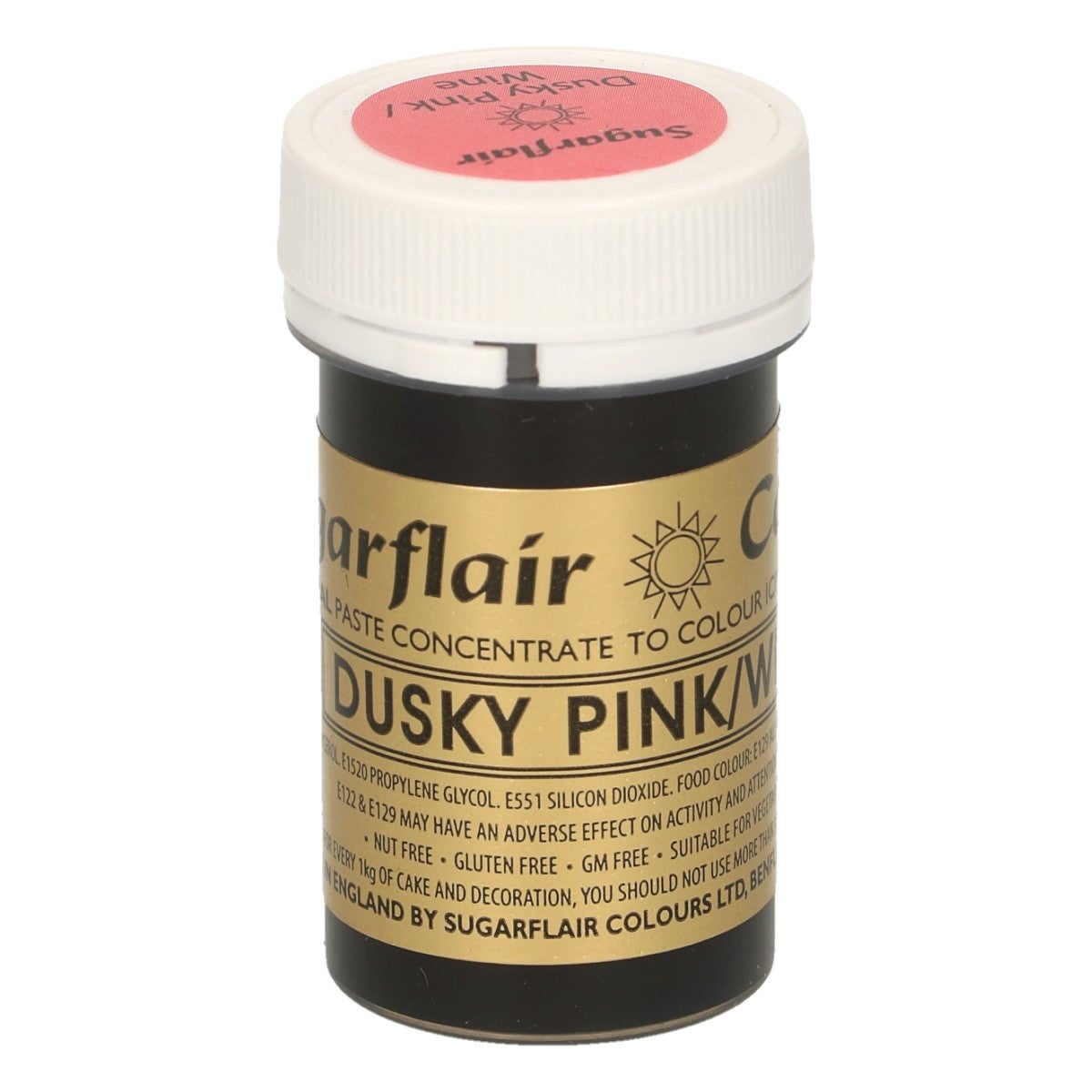 Sugarflair Paste Colour DUSKY PINK/WINE 25g