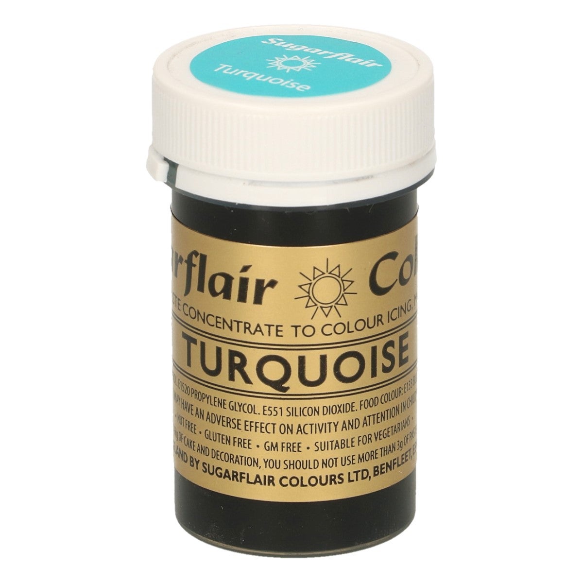 Sugarflair Paste Colour TURQUISE, 25g