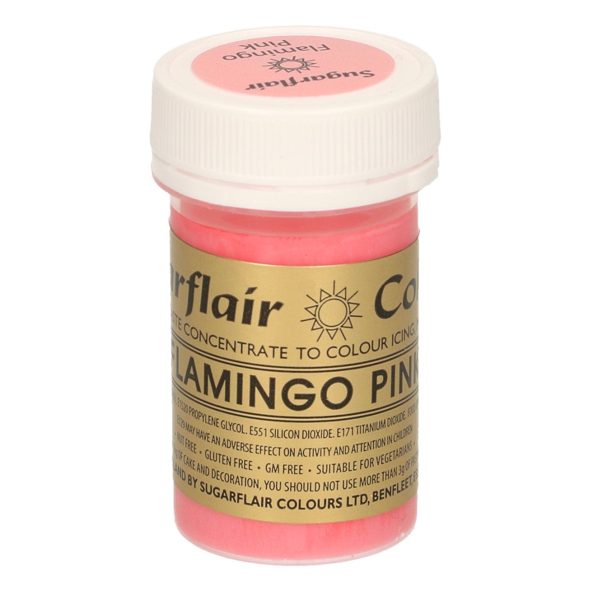Sugarflair Paste Colour FLAMINGO PINK, 25g
