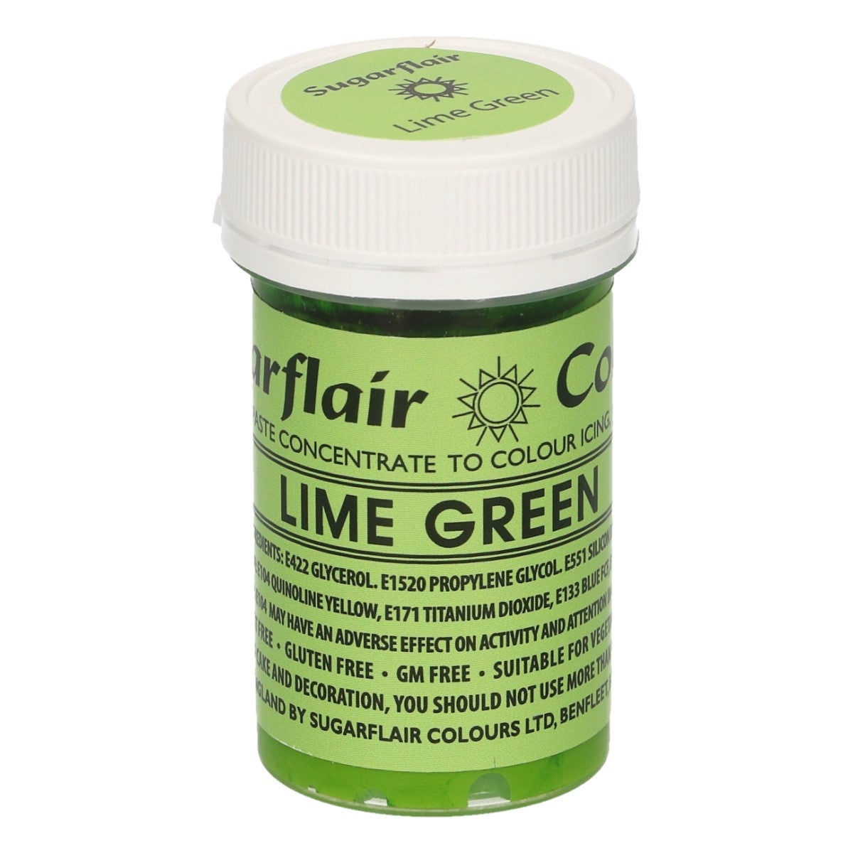 Sugarflair Paste Colour LIME GREEN 25g