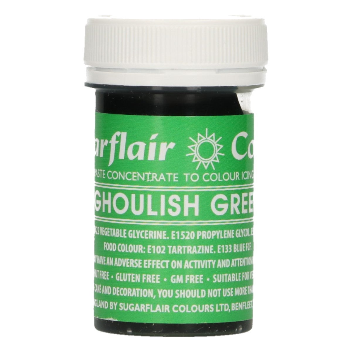 Sugarflair Paste Colour GHOULISH GREEN 25g