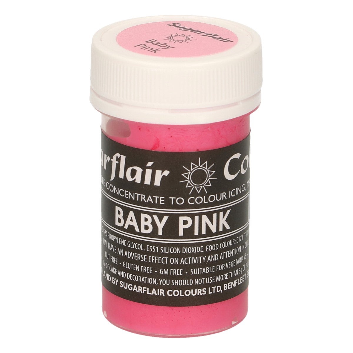 Sugarflair Eetbare Kleurstof Pasta Babyroze 25g