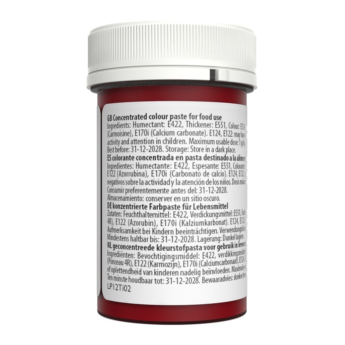 Sugarflair Paste Colour Pastel CHERRY RED 25g